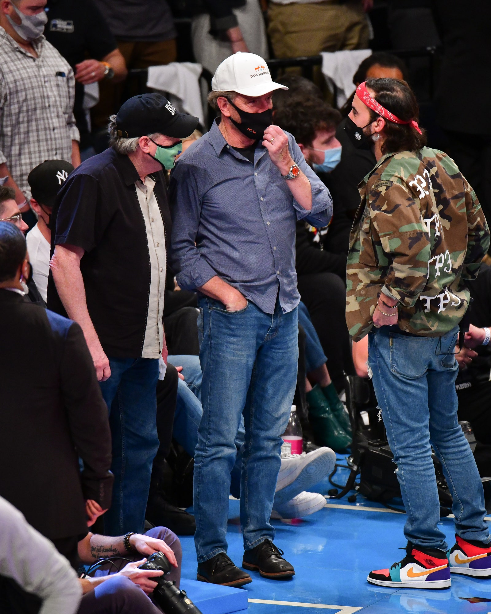 Bryan Cranston attends Brooklyn Nets v Milwaukee Bucks game at Barclays Center