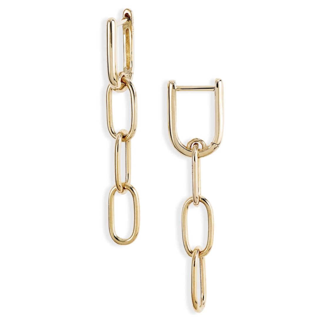 chainlink earrings Bony Levy jewellery stylerave