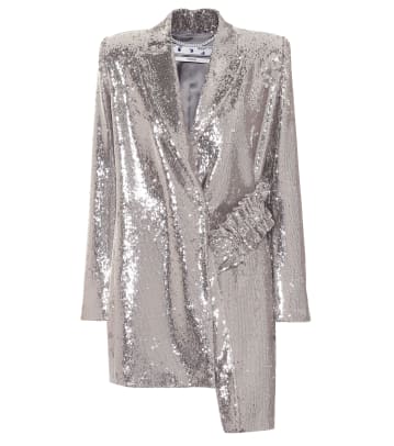 Off-White Sequin Dress MyTheresa
