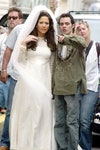 Jennifer Lopez et Marc Anthony sur un tournage