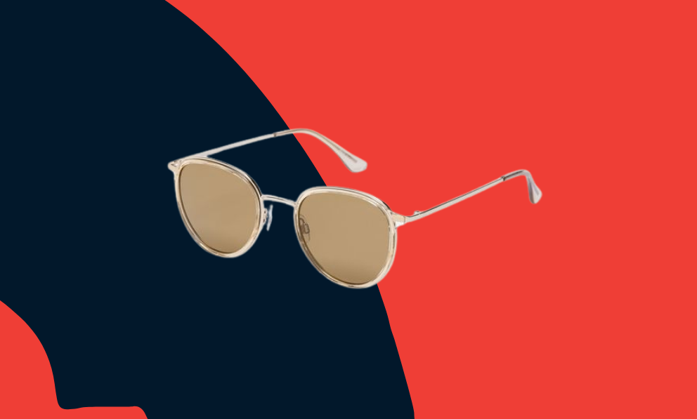 Old Navy Round Clear-Frame Sunglasses for Men