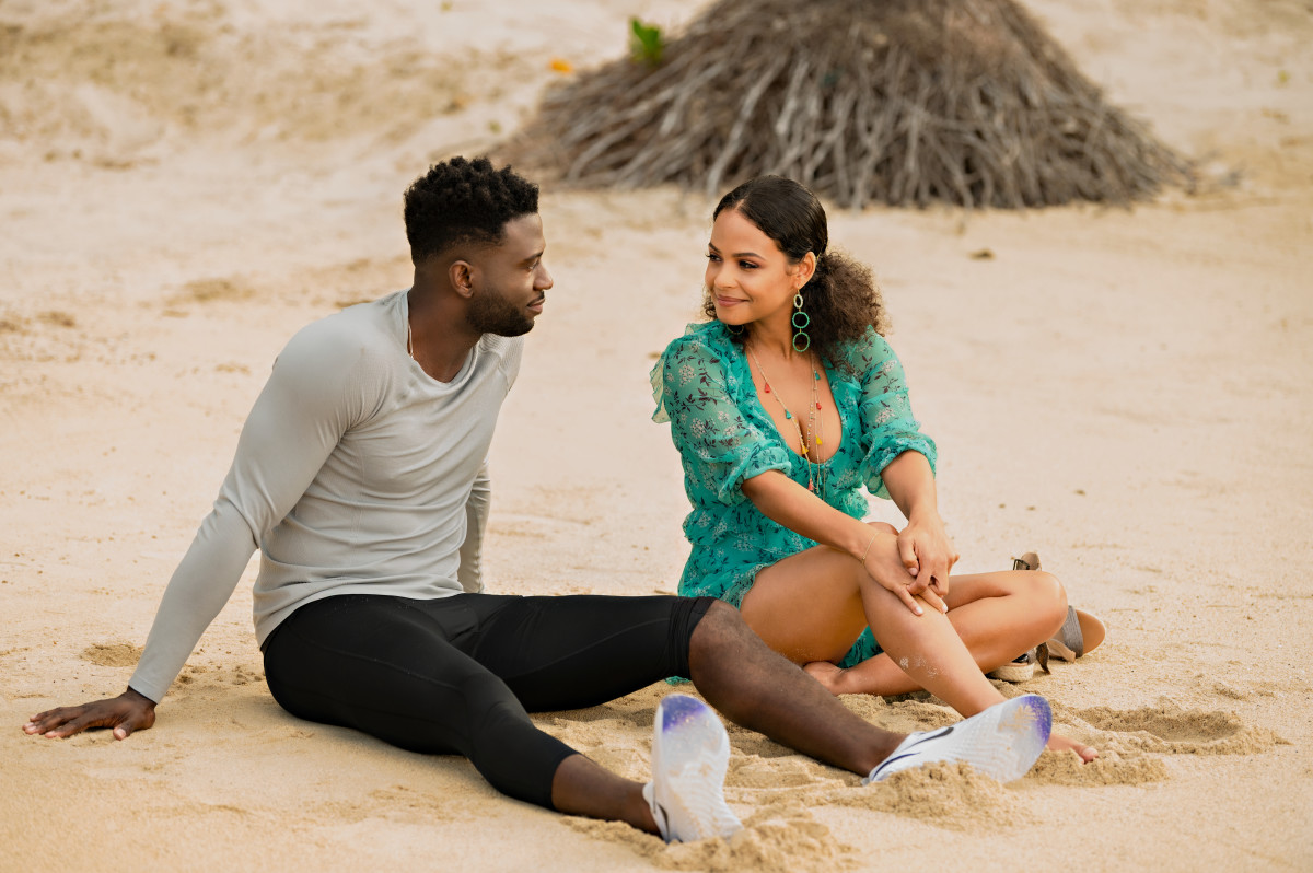 Sinqua Wells as Caleb and Milian as Erica in 