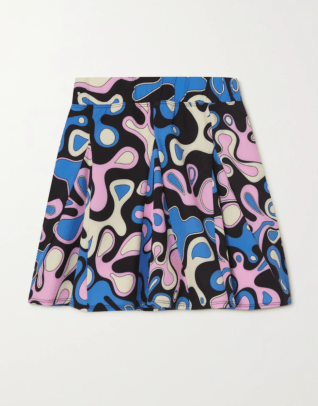 YEAR OF OURS Splash printed stretch tennis skirt Net aPorter