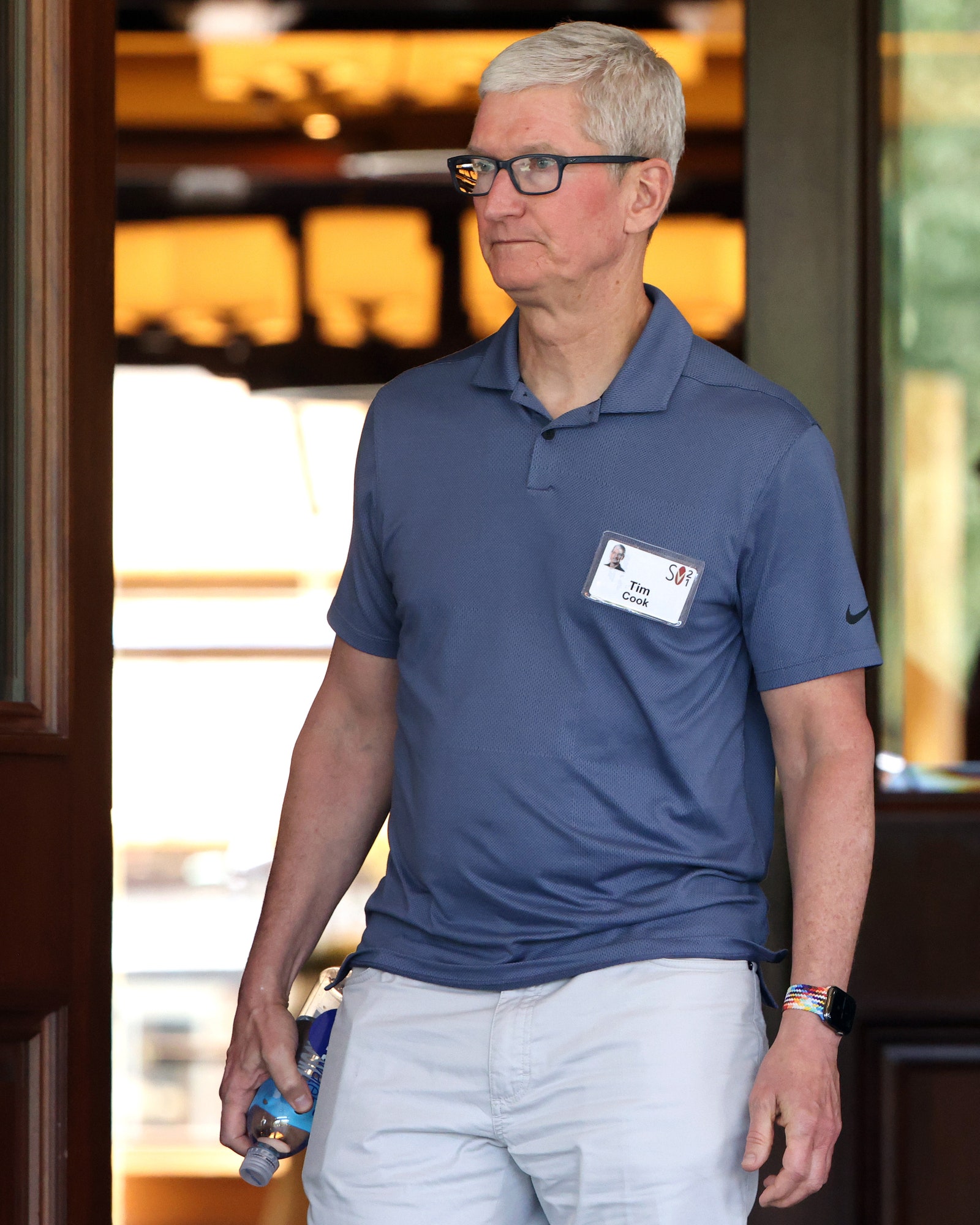 Apple CEO Tim Cook attends the Allen Company Sun Valley Conference