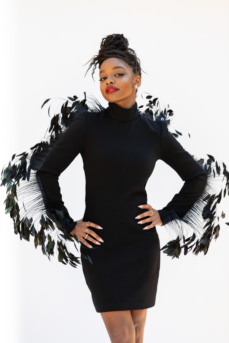 Wearing Christian Siriano at the 2021 NAACP Image Awards