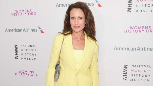 andie macdowell yellow suit (1)
