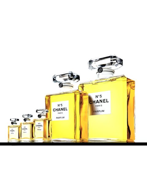 Chanel No. 5 bottles