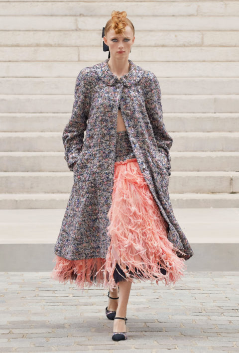 Chanel pink skirt