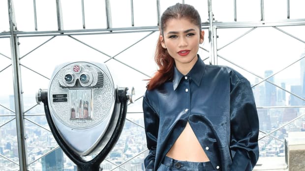  Zendaya atends the Spider-Man Far From Home Cast Light Up The Empire State Building on June 24, 2019