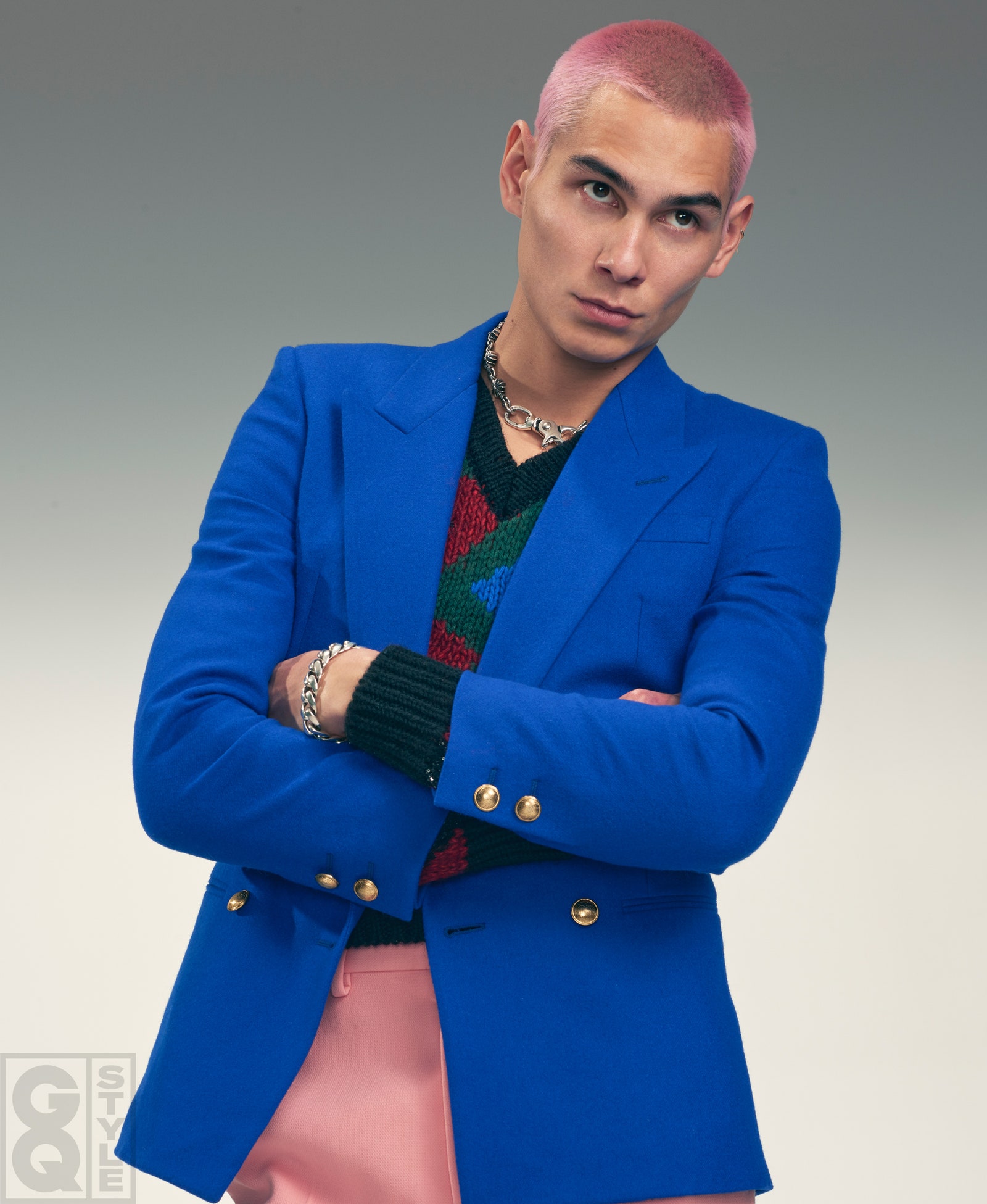 Image may contain Clothing Apparel Jacket Coat Blazer Suit Overcoat Human and Person