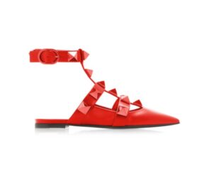 Rockstud Leather Flats