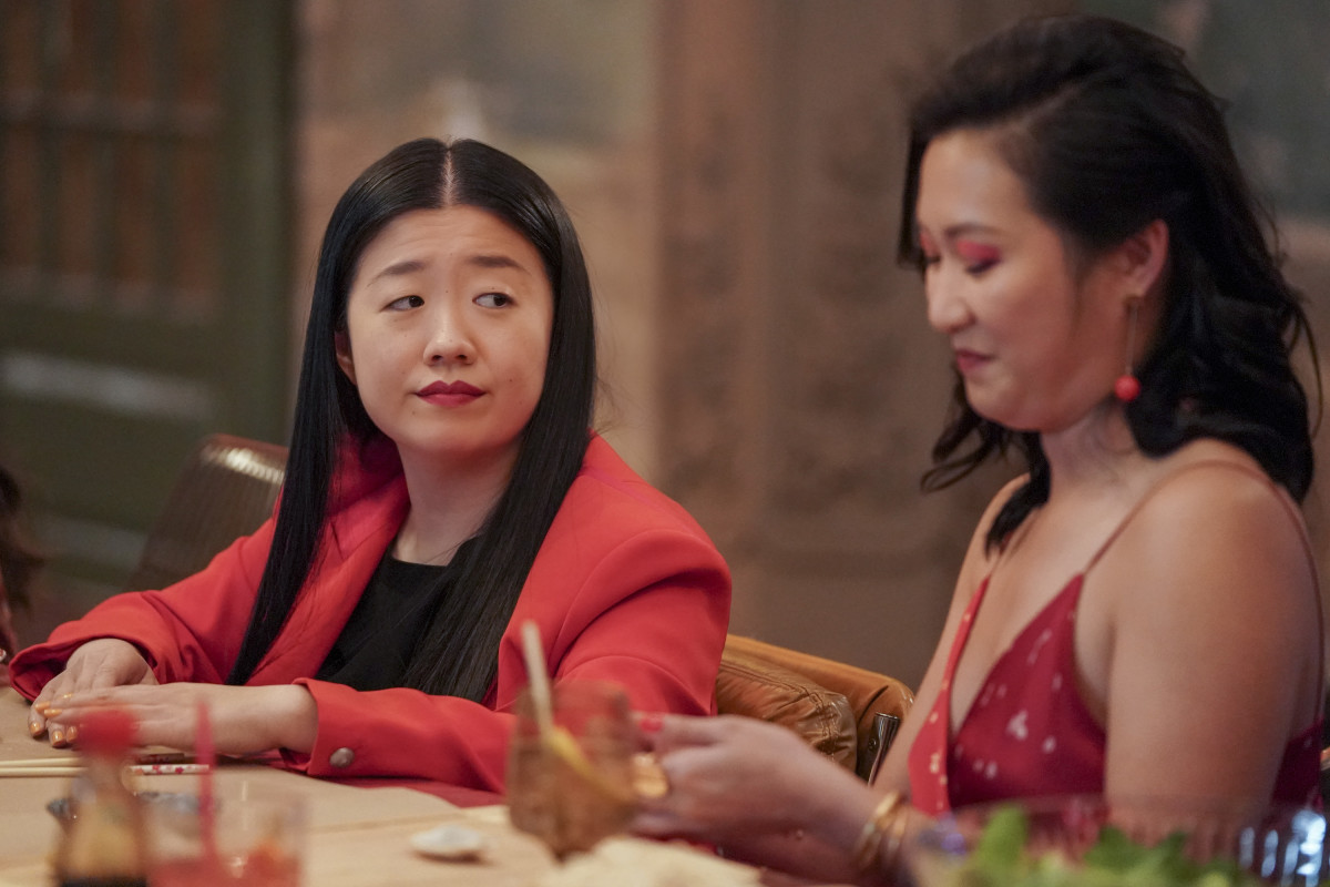 'It means so much to me to be able to represent queer Asian female love. Period,' says Cola. Pictured above as Sherry with Kara Wang as Sumi in the Lunar New Year episode of 'Good Trouble.'