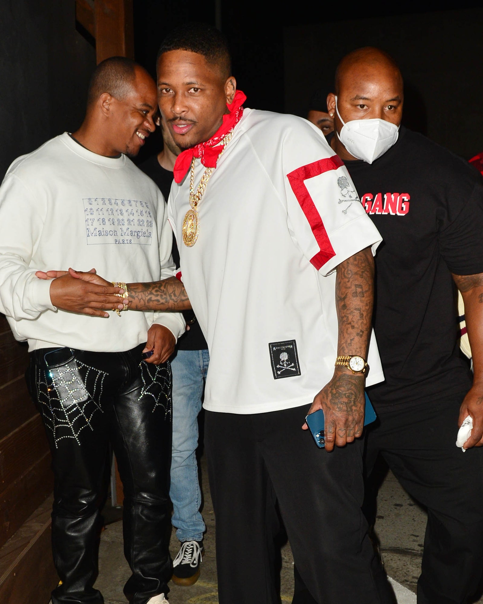 YG is seen on August 20 2021 in Los Angeles California