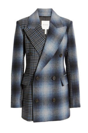 Mixed Plaid Blazer
