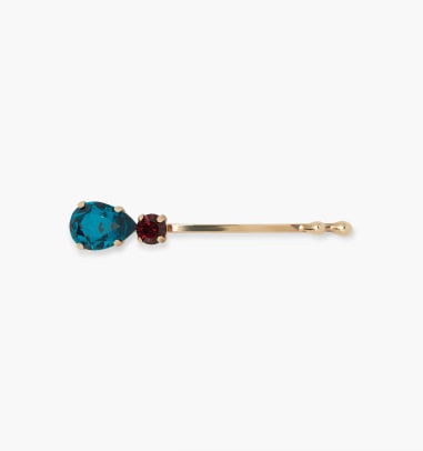 HHH313_Jeweled Hair Slide_Blue_A
