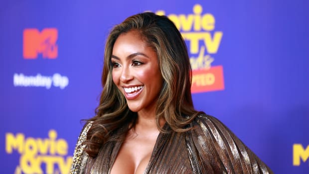  In this image released on May 17, Tayshia Adams attends the 2021 MTV Movie & TV Awards