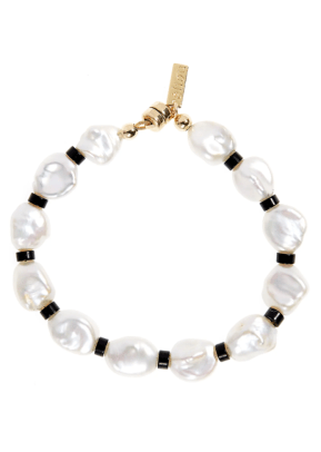 Eliou Dax 2 Bead & Baroque Pearl Bracelet Nordstrom