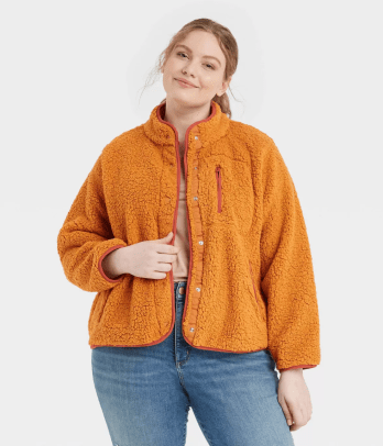 Universal Thread Women's Faux Fur Sherpa Jacket Target