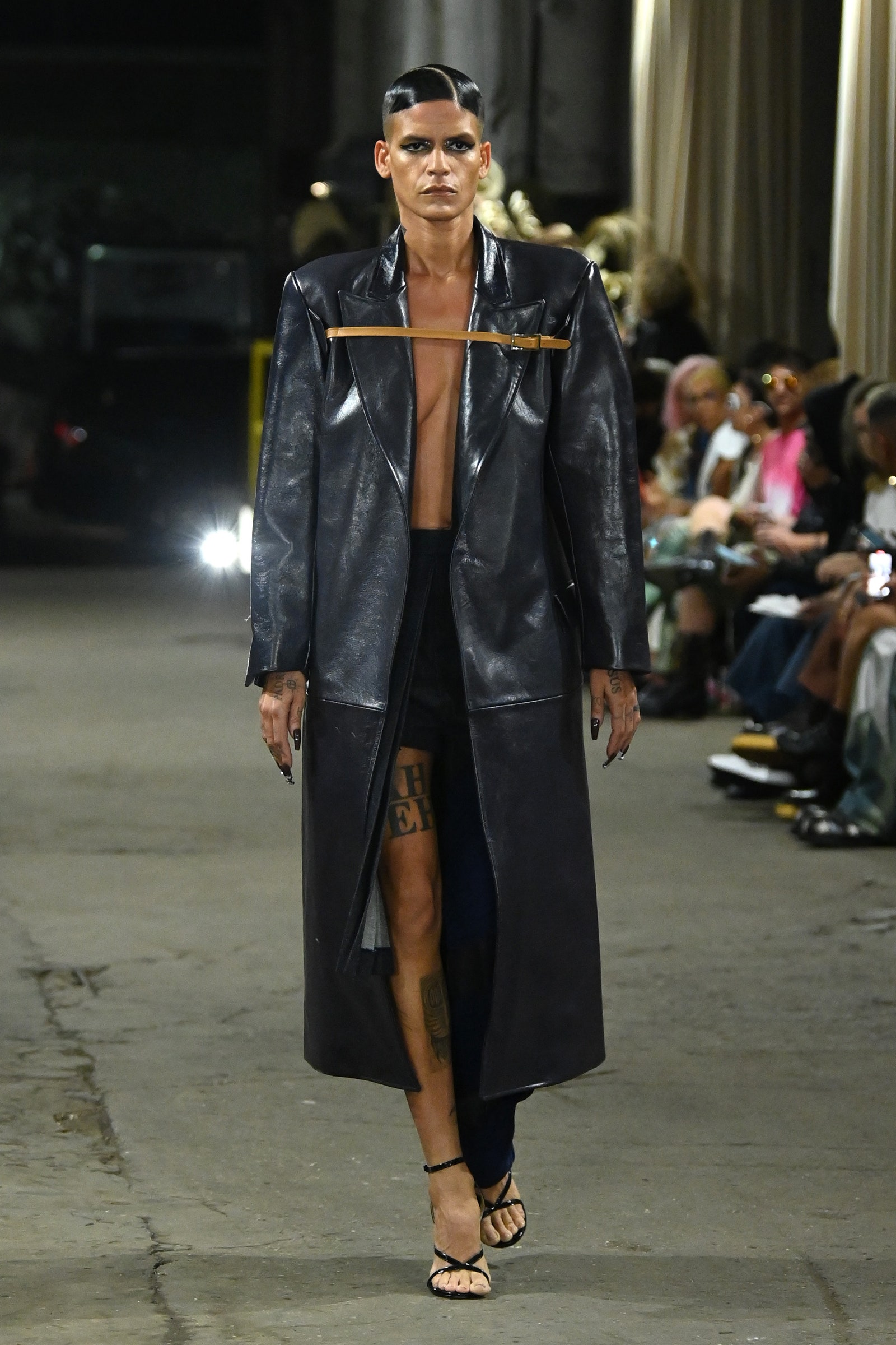 A leather coat at Luar.