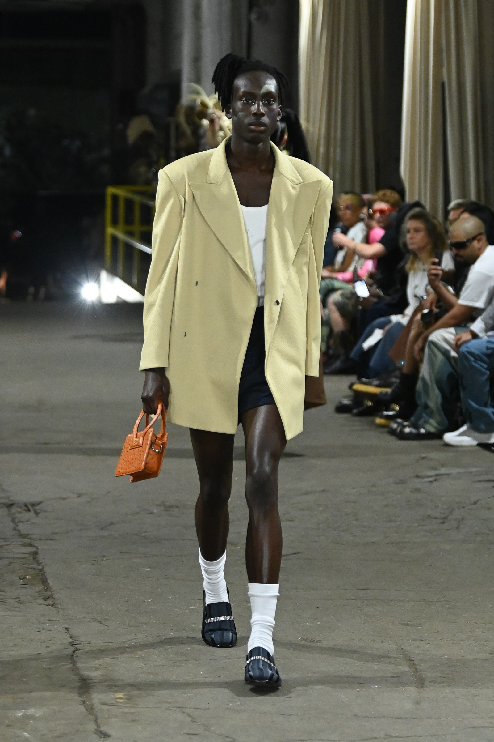 A model walks the runway for Luar.