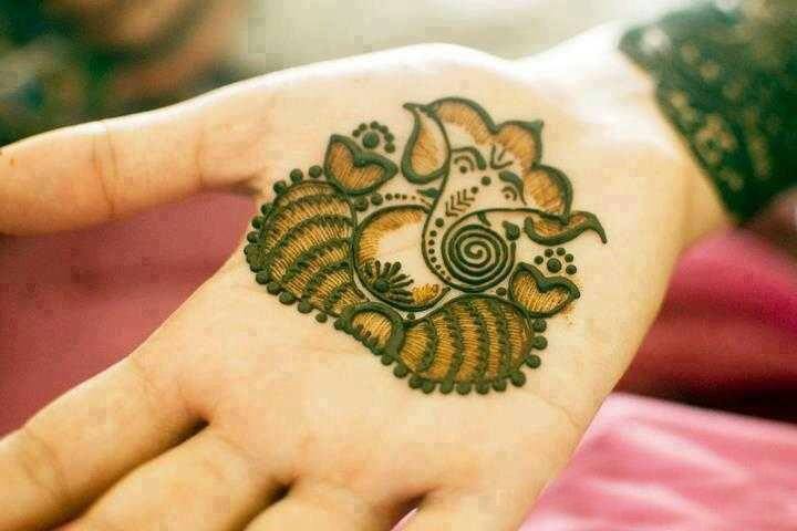 Lord ganesh henna design