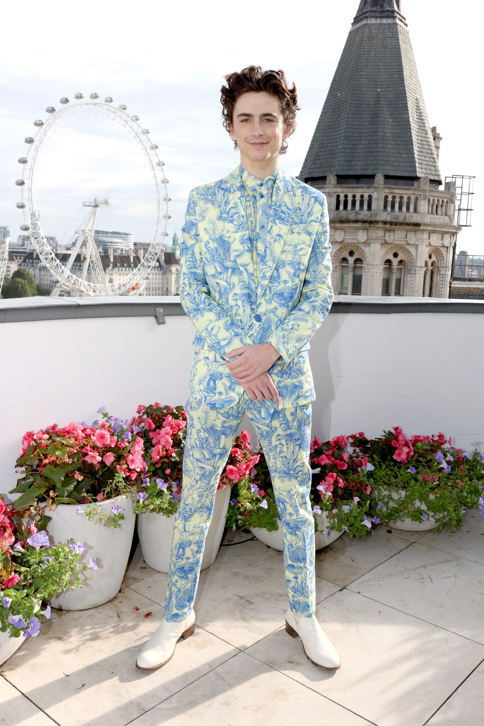 Image may contain Timothe Chalamet Clothing Apparel Human Person Footwear and Shoe