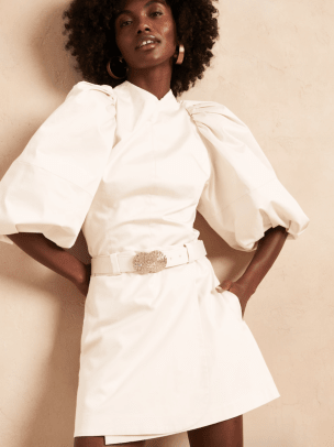 BR x HARBISON | Balloon-Sleeve Top Skirt