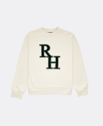 Recreational Habits Cream Varsity Crewneck Pullover