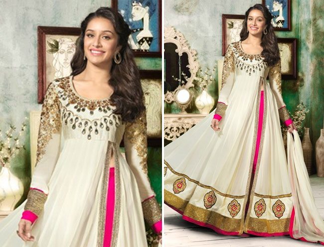Shraddha kapoor in awesome floor touch anarkali