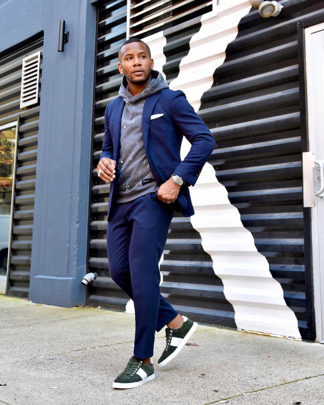 Sabir Peele men's fall outfits