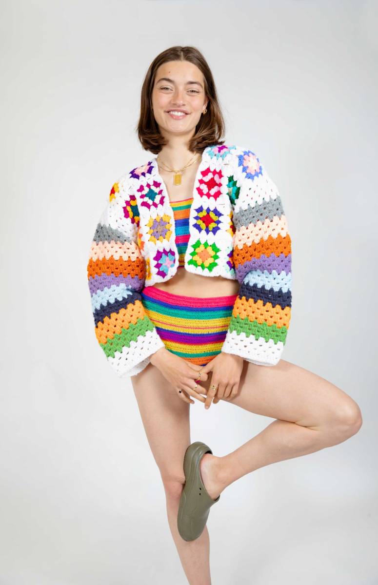 Bhava Crafts Crochet Cardigan, $81, available here (sizes XXS-XL). 