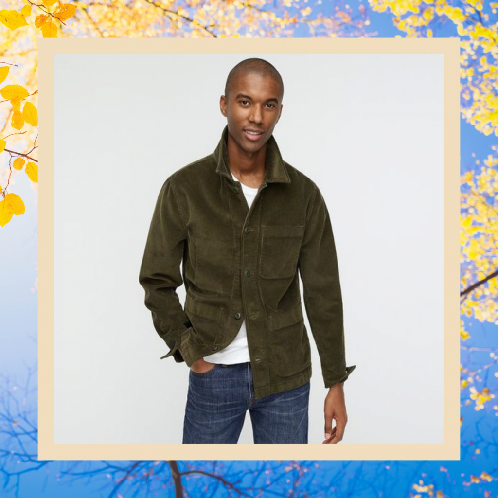 j.crew corduroy chore jacket