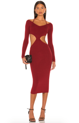 NBD Yael Cut Out Halter Dress Revolve