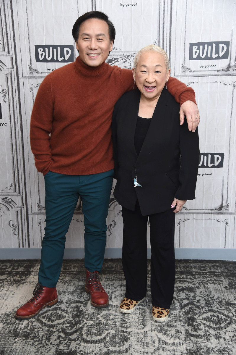 Co-stars Wong and Tan, who also has some serious shoe game.