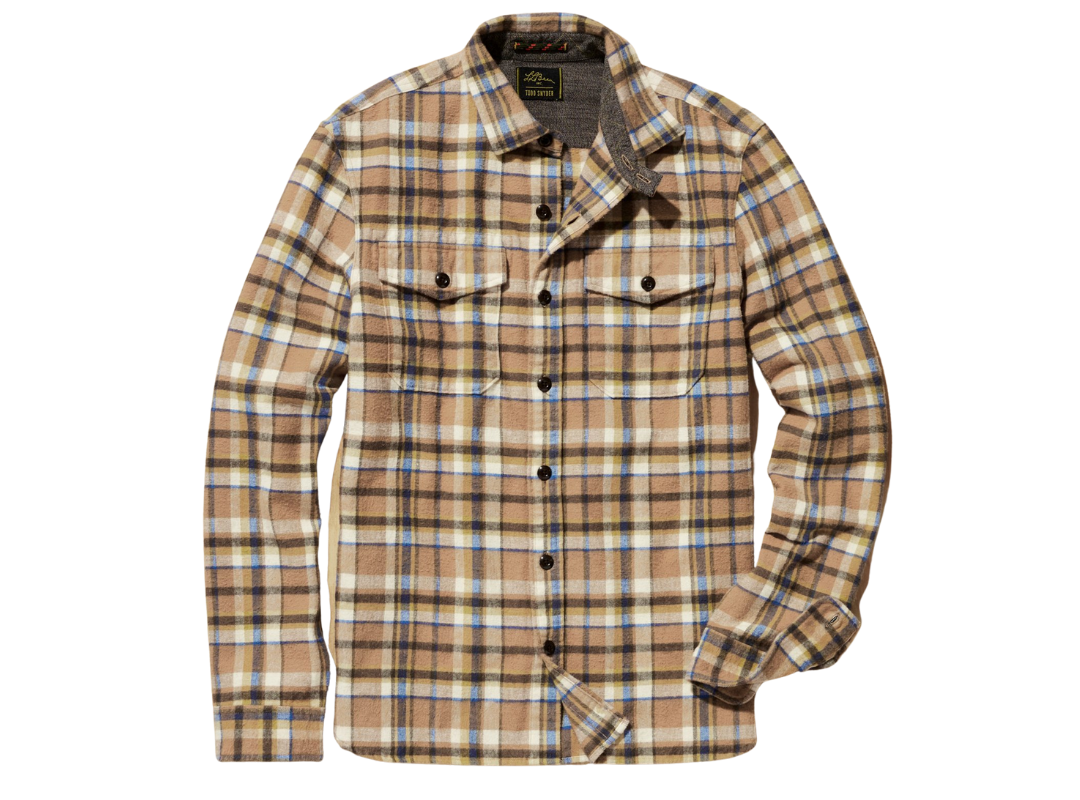 L.L. Bean & Todd Snyder chamois shirt, best men's plaid shirts