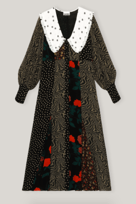 Ganni PRINTED GEORGETTE MAXI DRESS