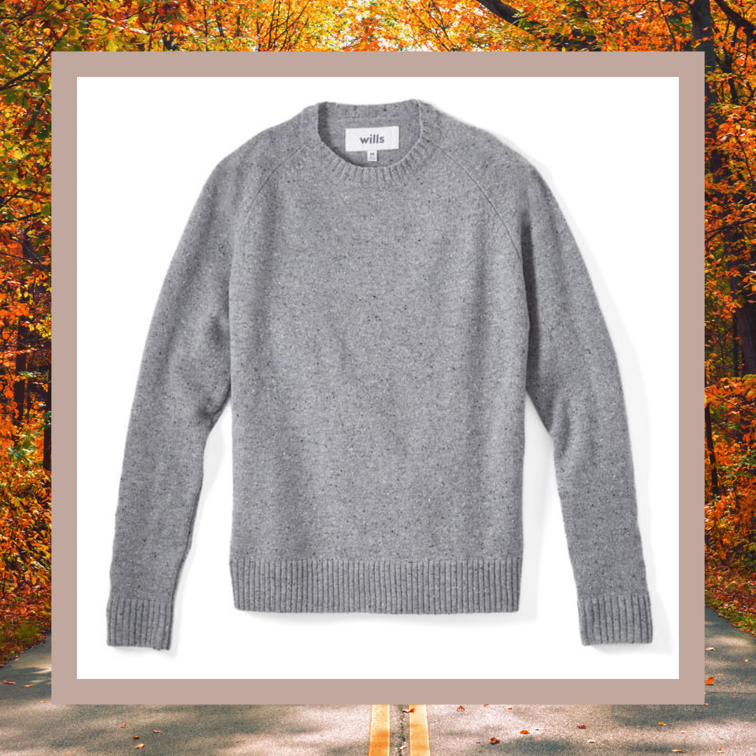 wills speckled merino sweater