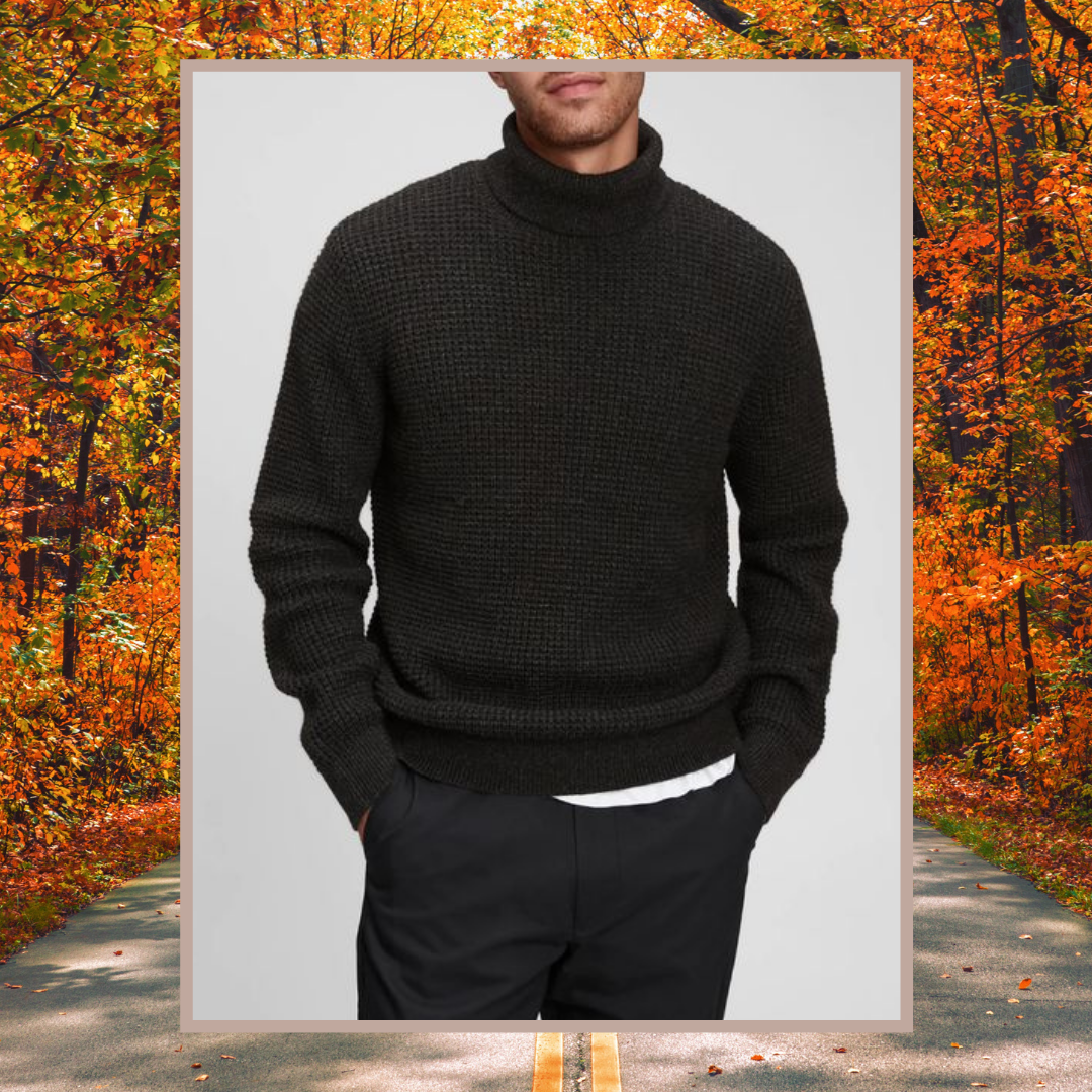 gap waffleknit turtleneck