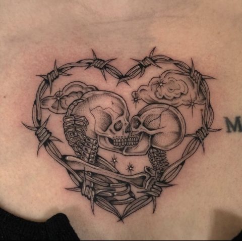 tattoo heart skeletons coming out day