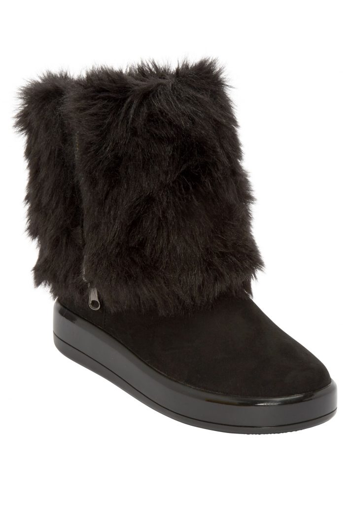 Fall and Winter Fur Boots Woman Within—The Shai Wide Calf Boot