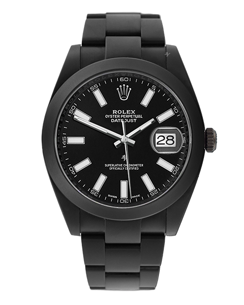 A black watch with a black face