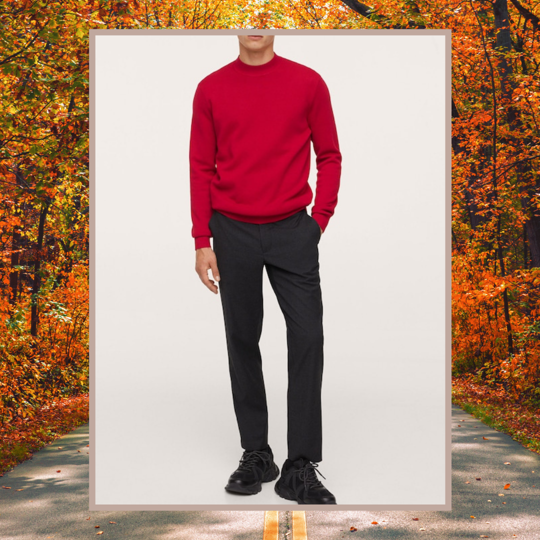 mango mockneck sweater