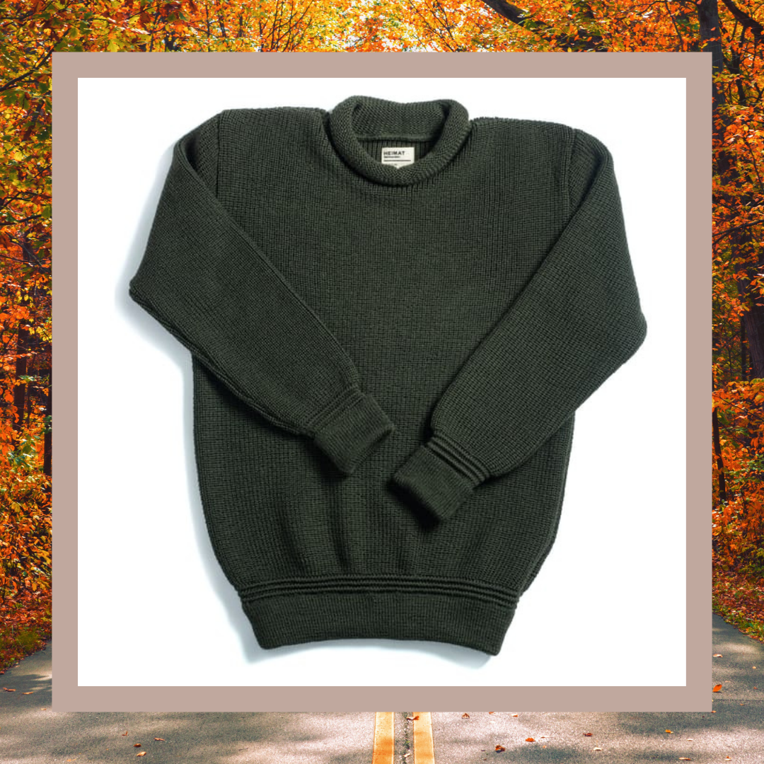 heimat rollneck fisherman sweater