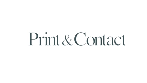 print contact logo