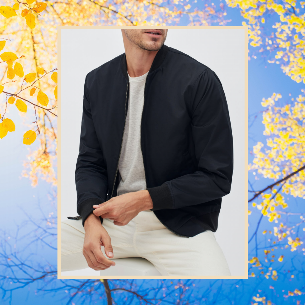 bonobos black boulevard bomber jacket