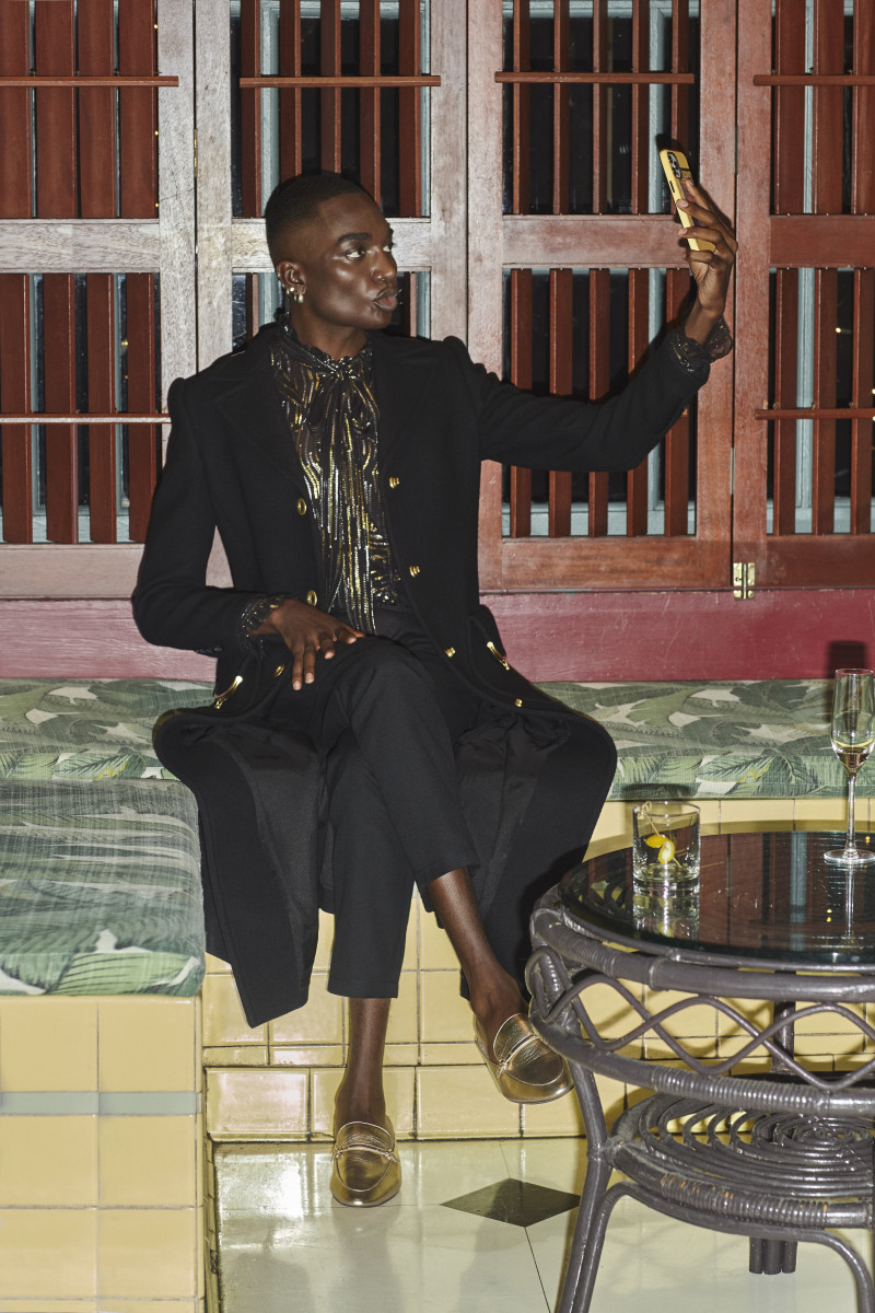 Rickey Thompson behind the scenes of his latest Coach campaign.