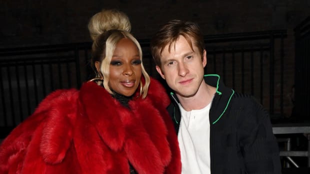 Mary J. Blige and Bottega Veneta designer Daniel Lee attend the Bottega Veneta Salon 03 Presentation at Michigan Theater