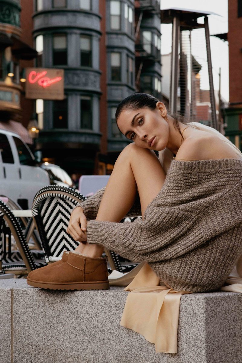 Quinlivan, in her Ugg "Feel You" feature.