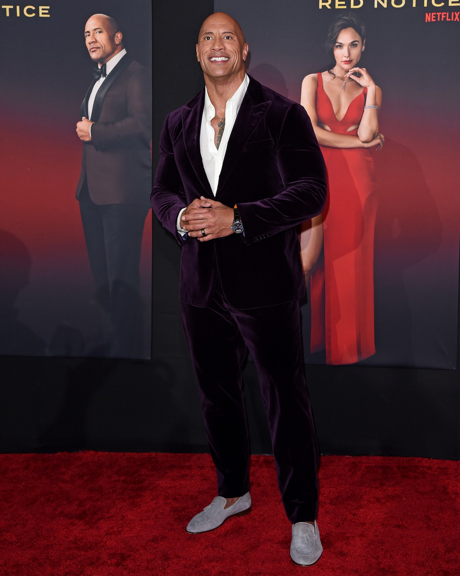 Dwayne Johnson attends the World Premiere of Netflix