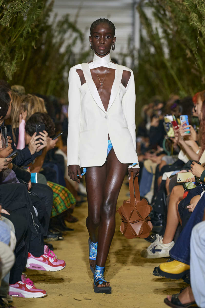 A look from the Coperni Spring 2022 collection. 